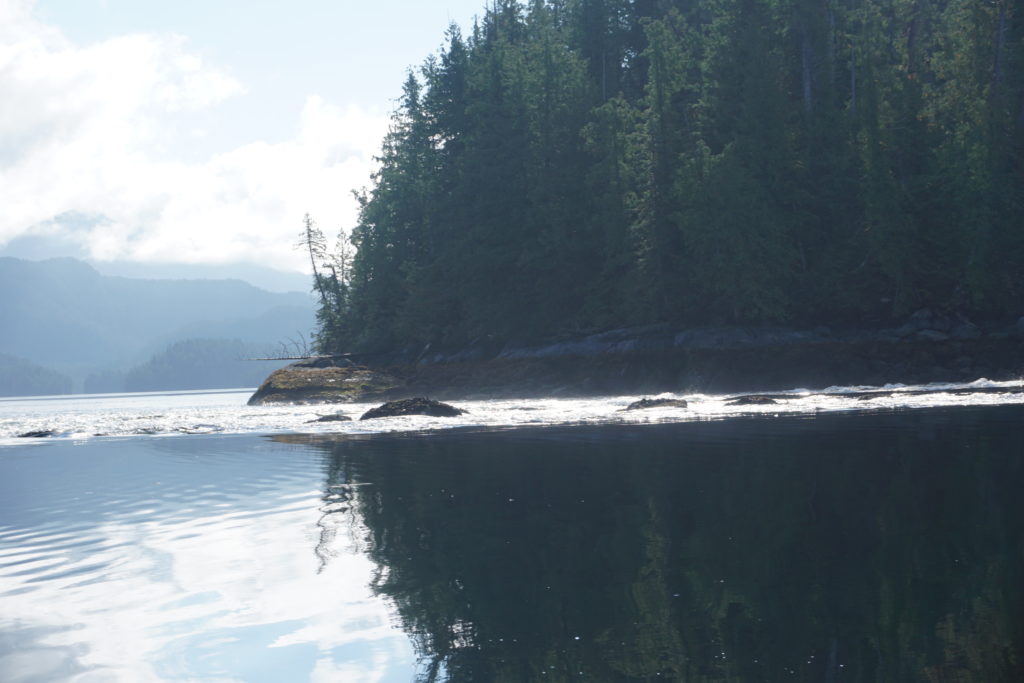 Wright Lagoon inflow; too fast for our dinghy